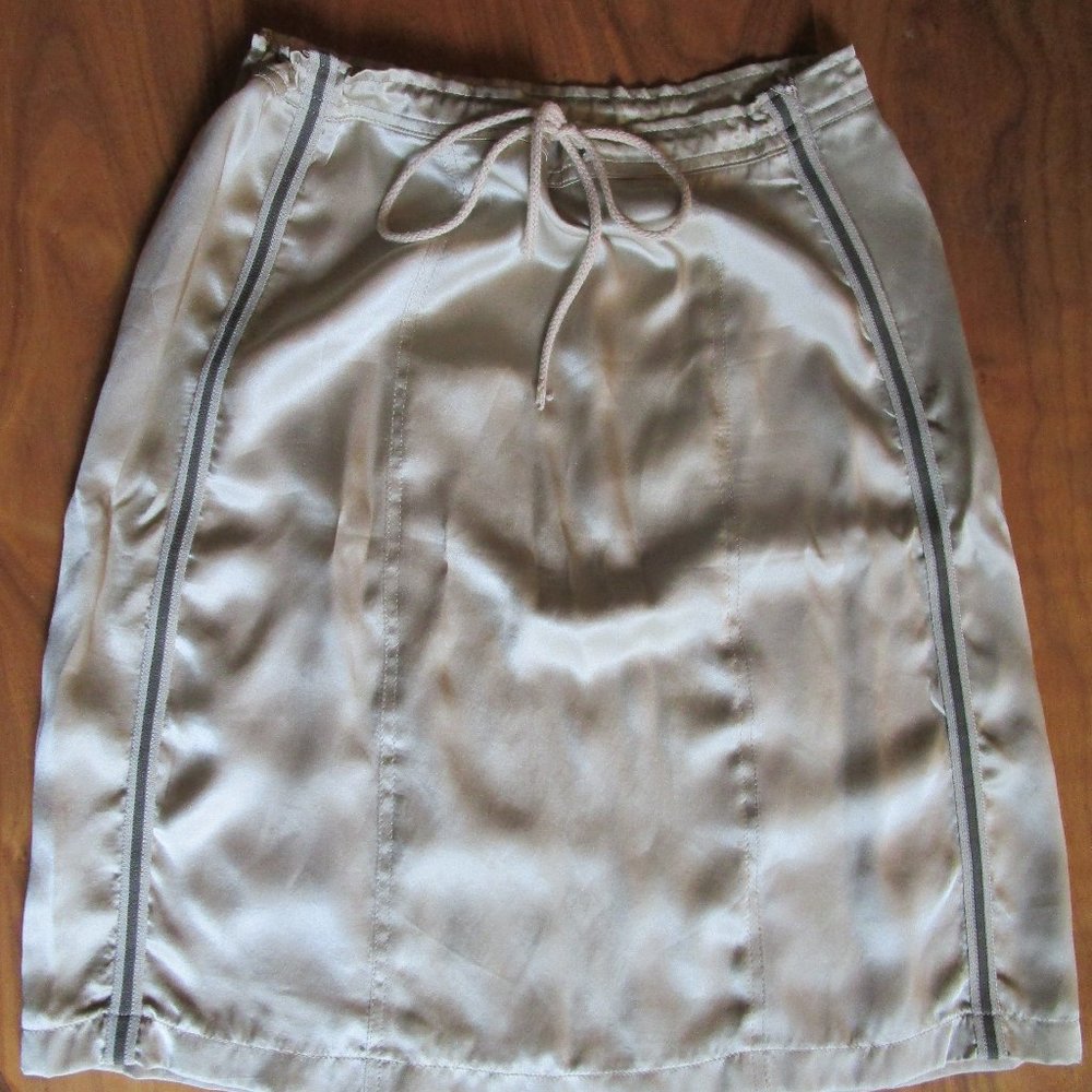 Zadig & Voltaire gold silk skirt